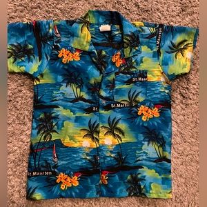Toddlers medium St Martin’s button down Hawaiian shirt